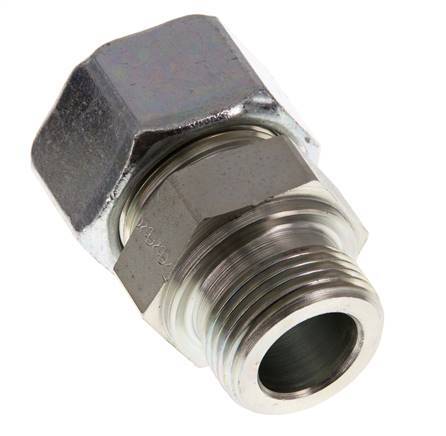 G 1'' Macho x 25S Anillo de corte recto de acero galvanizado 400 Bar DIN 2353