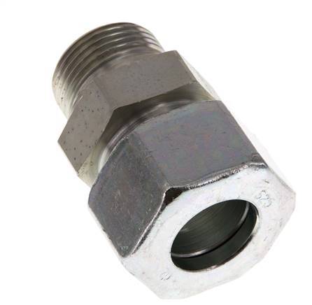 G 1'' Macho x 25S Anillo de corte recto de acero galvanizado 400 Bar DIN 2353