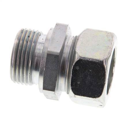 G 1'' Macho x 28L Anillo de corte recto de acero galvanizado 160 Bar DIN 2353