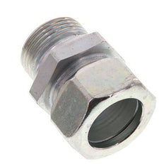 G 1'' Macho x 28L Anillo de corte recto de acero galvanizado 160 Bar DIN 2353