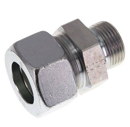 G 1'' Macho x 30S Anillo de corte recto de acero galvanizado 400 Bar DIN 2353