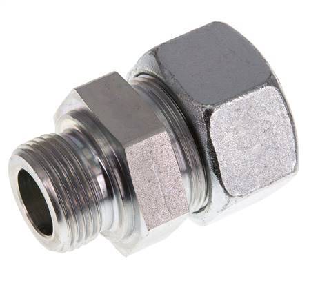 G 1'' Macho x 30S Anillo de corte recto de acero galvanizado 400 Bar DIN 2353