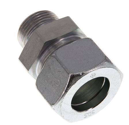 G 1'' Macho x 30S Anillo de corte recto de acero galvanizado 400 Bar DIN 2353
