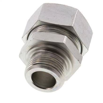 G 1'' Macho x 35L Anillo de corte recto de acero galvanizado 160 Bar DIN 2353