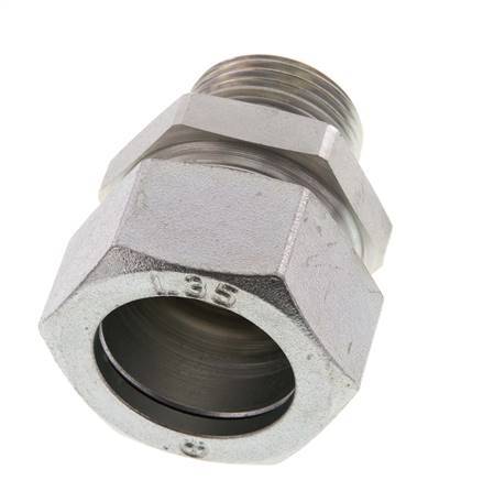G 1'' Macho x 35L Anillo de corte recto de acero galvanizado 160 Bar DIN 2353
