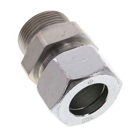 G 1 1/4'' Macho x 30S Anillo de corte recto de acero galvanizado 400 Bar DIN 2353