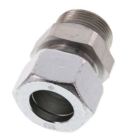 G 1 1/4'' Macho x 30S Anillo de corte recto de acero galvanizado 400 Bar DIN 2353