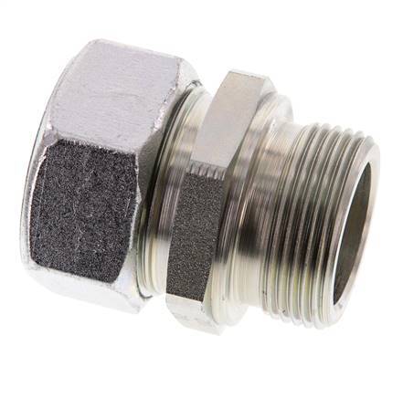 G 1 1/4'' Macho x 35L Anillo de corte recto de acero galvanizado 160 Bar DIN 2353