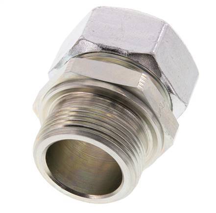 G 1 1/4'' Macho x 35L Anillo de corte recto de acero galvanizado 160 Bar DIN 2353