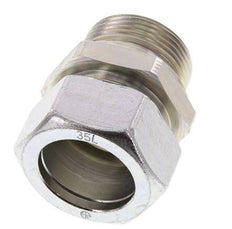 G 1 1/4'' Macho x 35L Anillo de corte recto de acero galvanizado 160 Bar DIN 2353