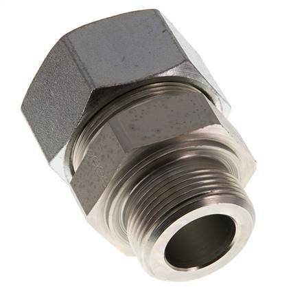 G 1 1/4'' Macho x 38S Anillo de corte recto de acero galvanizado 315 Bar DIN 2353