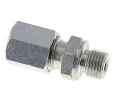 M10x1 Male x 6L Zinc plated Steel Straight Cutting Ring 315 Bar DIN 2353 [5 Pieces]