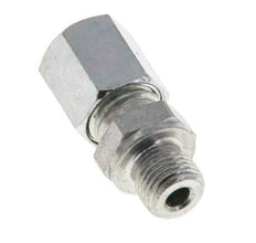 M10x1 Male x 6L Zinc plated Steel Straight Cutting Ring 315 Bar DIN 2353 [5 Pieces]