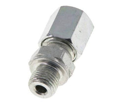 M10x1 Male x 6L Zinc plated Steel Straight Cutting Ring 315 Bar DIN 2353 [5 Pieces]