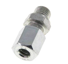 M10x1 Male x 6L Zinc plated Steel Straight Cutting Ring 315 Bar DIN 2353 [5 Pieces]