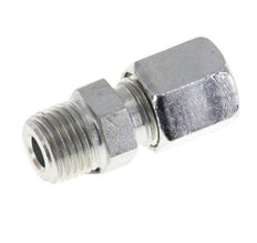M10x1 Male x 6LL Zinc plated Steel Straight Cutting Ring 100 Bar DIN 2353 [5 Pieces]