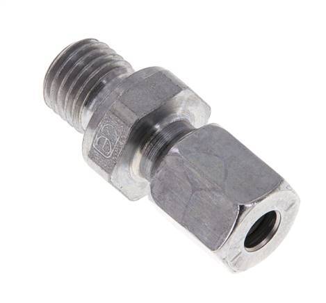 M12x1.5 Male x 6L Zinc plated Steel Straight Cutting Ring 315 Bar DIN 2353