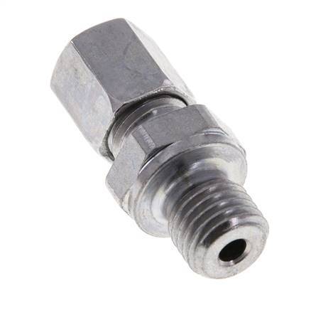 M12x1.5 Male x 6L Zinc plated Steel Straight Cutting Ring 315 Bar DIN 2353