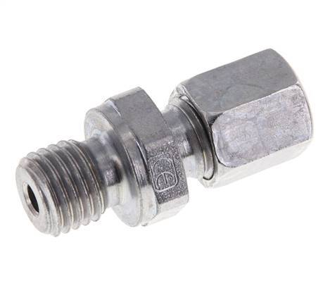 M12x1.5 Male x 6L Zinc plated Steel Straight Cutting Ring 315 Bar DIN 2353