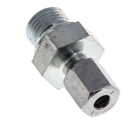 M16x1.5 Male x 6L Zinc plated Steel Straight Cutting Ring 315 Bar DIN 2353