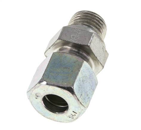 M16x1.5 Male x 10S Zinc plated Steel Straight Cutting Ring 630 Bar DIN 2353 [2 Pieces]