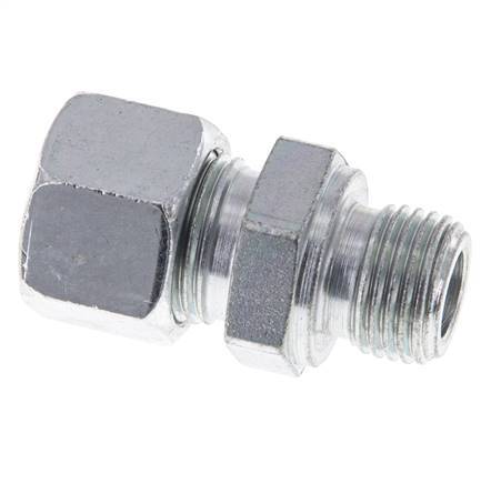 M16x1.5 Male x 12L Zinc plated Steel Straight Cutting Ring 315 Bar DIN 2353 [2 Pieces]
