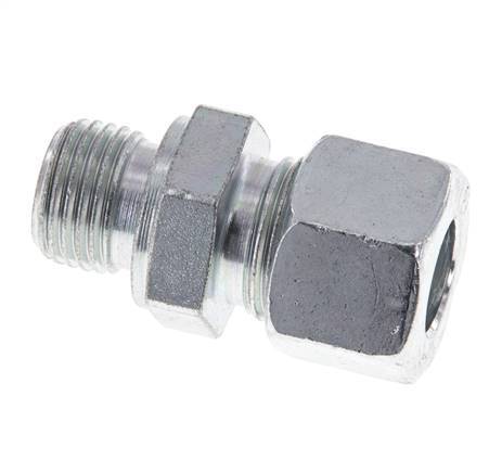 M16x1.5 Male x 12L Zinc plated Steel Straight Cutting Ring 315 Bar DIN 2353 [2 Pieces]