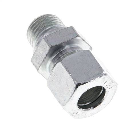 M16x1.5 Male x 12L Zinc plated Steel Straight Cutting Ring 315 Bar DIN 2353 [2 Pieces]