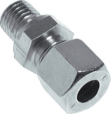 8S & M14x1.5 Zink plated Steel Straight Cutting Fitting with Male Threads 630 bar NBR ISO 8434-1 [2 Pieces]