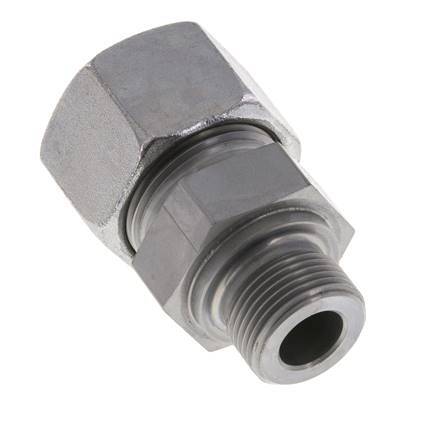 M22x1,5 Macho x 20S Anillo de corte recto de acero galvanizado 400 Bar DIN 2353