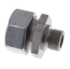 M22x1.5 Male x 28L Zinc plated Steel Straight Cutting Ring 160 Bar DIN 2353