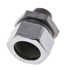 M22x1.5 Male x 28L Zinc plated Steel Straight Cutting Ring 160 Bar DIN 2353