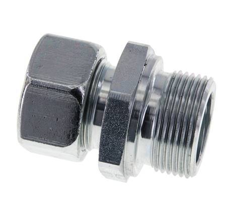 M33x2 Male x 22L Zinc plated Steel Straight Cutting Ring 160 Bar DIN 2353