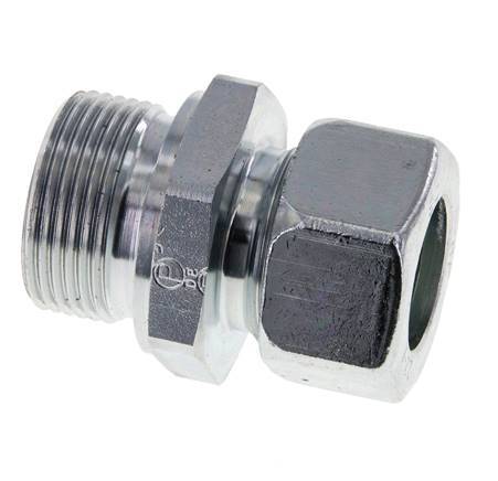 M33x2 Male x 22L Zinc plated Steel Straight Cutting Ring 160 Bar DIN 2353