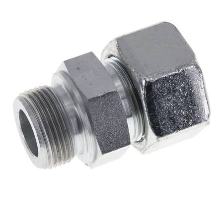 M33x2 Macho x 25S Anillo de corte recto de acero galvanizado 400 Bar DIN 2353