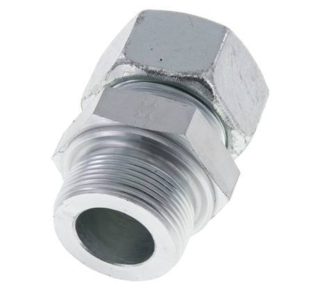 M42x2 Macho x 30S Anillo de corte recto de acero galvanizado 400 Bar DIN 2353