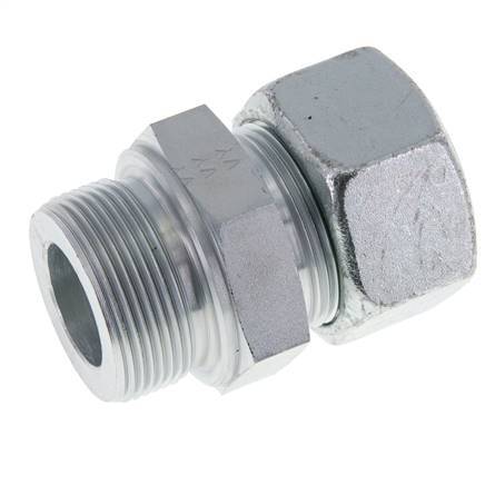 M42x2 Macho x 30S Anillo de corte recto de acero galvanizado 400 Bar DIN 2353