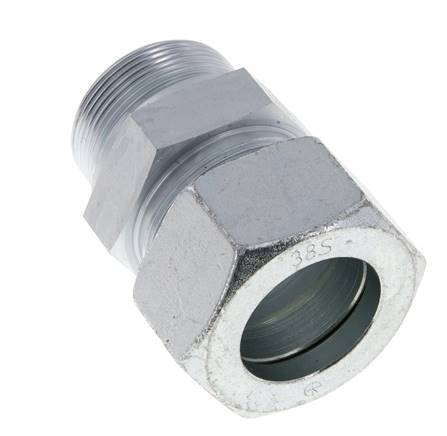 M48x2 Macho x 38S Anillo de corte recto de acero galvanizado 315 Barra DIN 2353