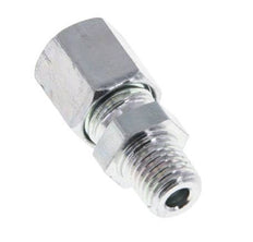 M8x1 Male x 6LL Zinc plated Steel Straight Cutting Ring 100 Bar DIN 2353 [2 Pieces]