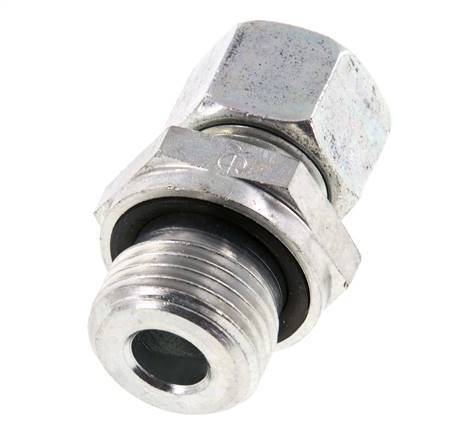 G 1/2'' Male x 12L Zinc plated Steel Straight Cutting Ring with FKM Seal 315 Bar DIN 2353 [2 Pieces]