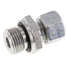 G 1/2'' Male x 12L Zinc plated Steel Straight Cutting Ring with FKM Seal 315 Bar DIN 2353 [2 Pieces]