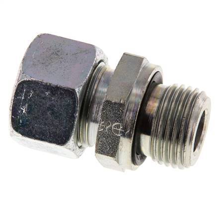 G 1/2'' Male x 15L Zinc plated Steel Straight Cutting Ring with FKM Seal 315 Bar DIN 2353 [2 Pieces]