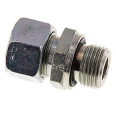 G 1/2'' Male x 15L Zinc plated Steel Straight Cutting Ring with FKM Seal 315 Bar DIN 2353 [2 Pieces]