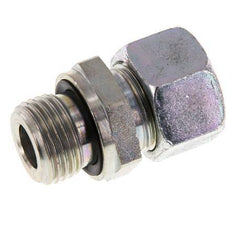 G 1/2'' Male x 15L Zinc plated Steel Straight Cutting Ring with FKM Seal 315 Bar DIN 2353 [2 Pieces]