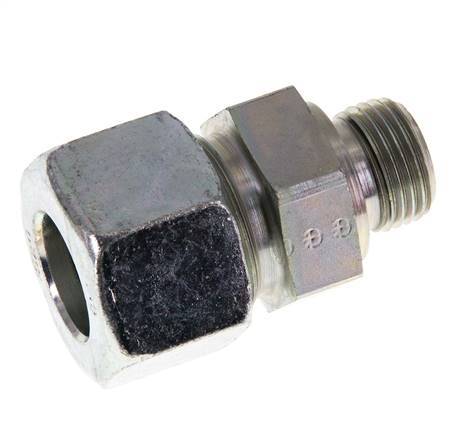G 1/2'' Macho x 20S Anillo de corte recto de acero galvanizado con junta FKM 400 Bar DIN 2353