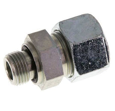 G 1/2'' Macho x 20S Anillo de corte recto de acero galvanizado con junta FKM 400 Bar DIN 2353