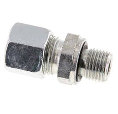 G 1/4'' Male x 10L Zinc plated Steel Straight Cutting Ring with FKM Seal 315 Bar DIN 2353 [2 Pieces]