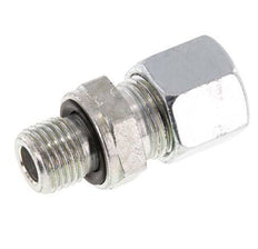 G 1/4'' Male x 10L Zinc plated Steel Straight Cutting Ring with FKM Seal 315 Bar DIN 2353 [2 Pieces]
