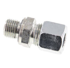 G 1/4'' Male x 10L Zinc plated Steel Straight Cutting Ring with FKM Seal 315 Bar DIN 2353 [2 Pieces]