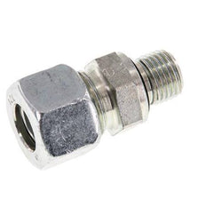 G 1/4'' Male x 12L Zinc plated Steel Straight Cutting Ring with FKM Seal 315 Bar DIN 2353 [2 Pieces]